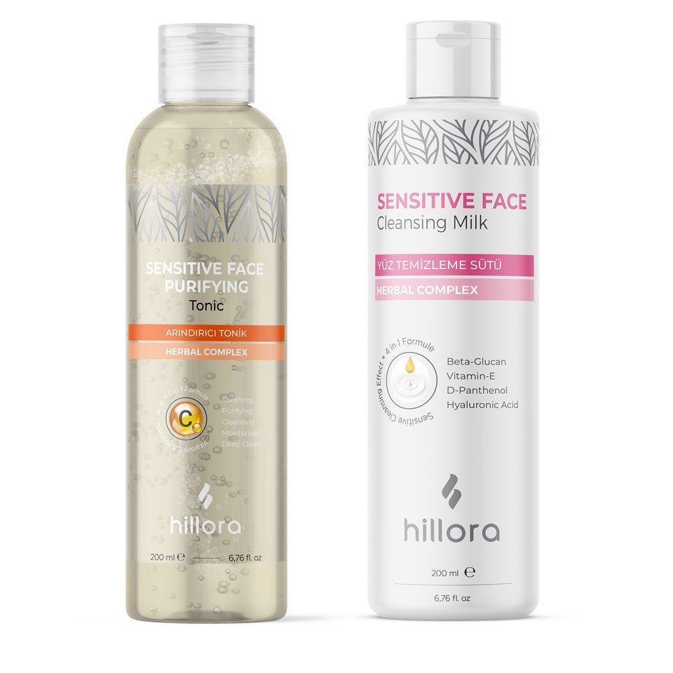 Hillora Arındırıcı Tonik + Hillora Yüz Temizleme Sütü Seti