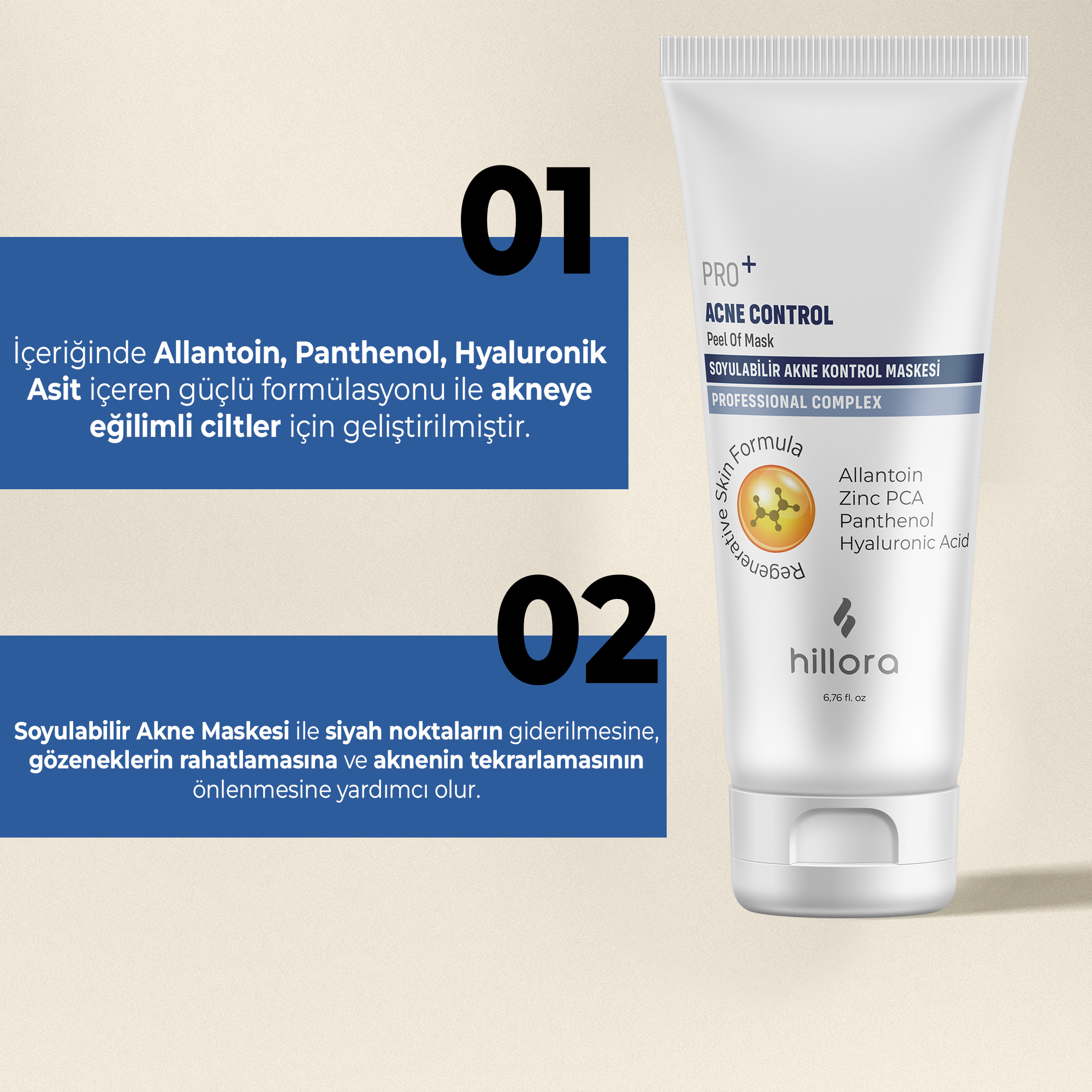 Hillora Pro+ Peelable Acne Control Mask - 200ml