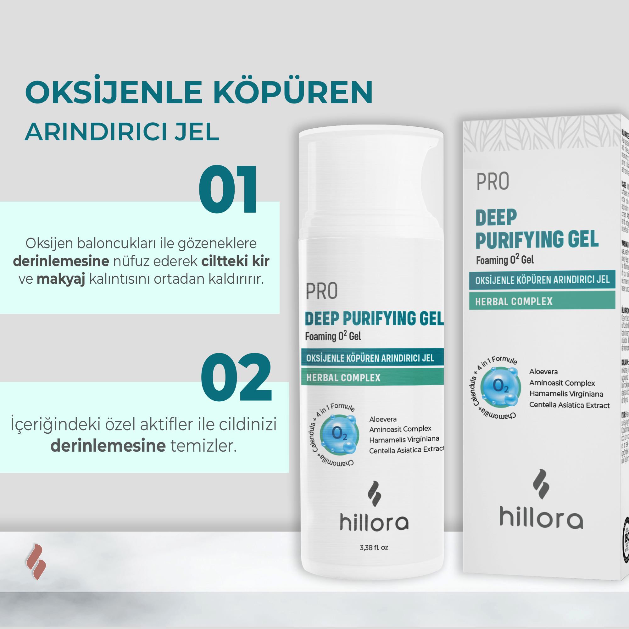 Hillora Deep Purifying Gel Foaming O2 Gel