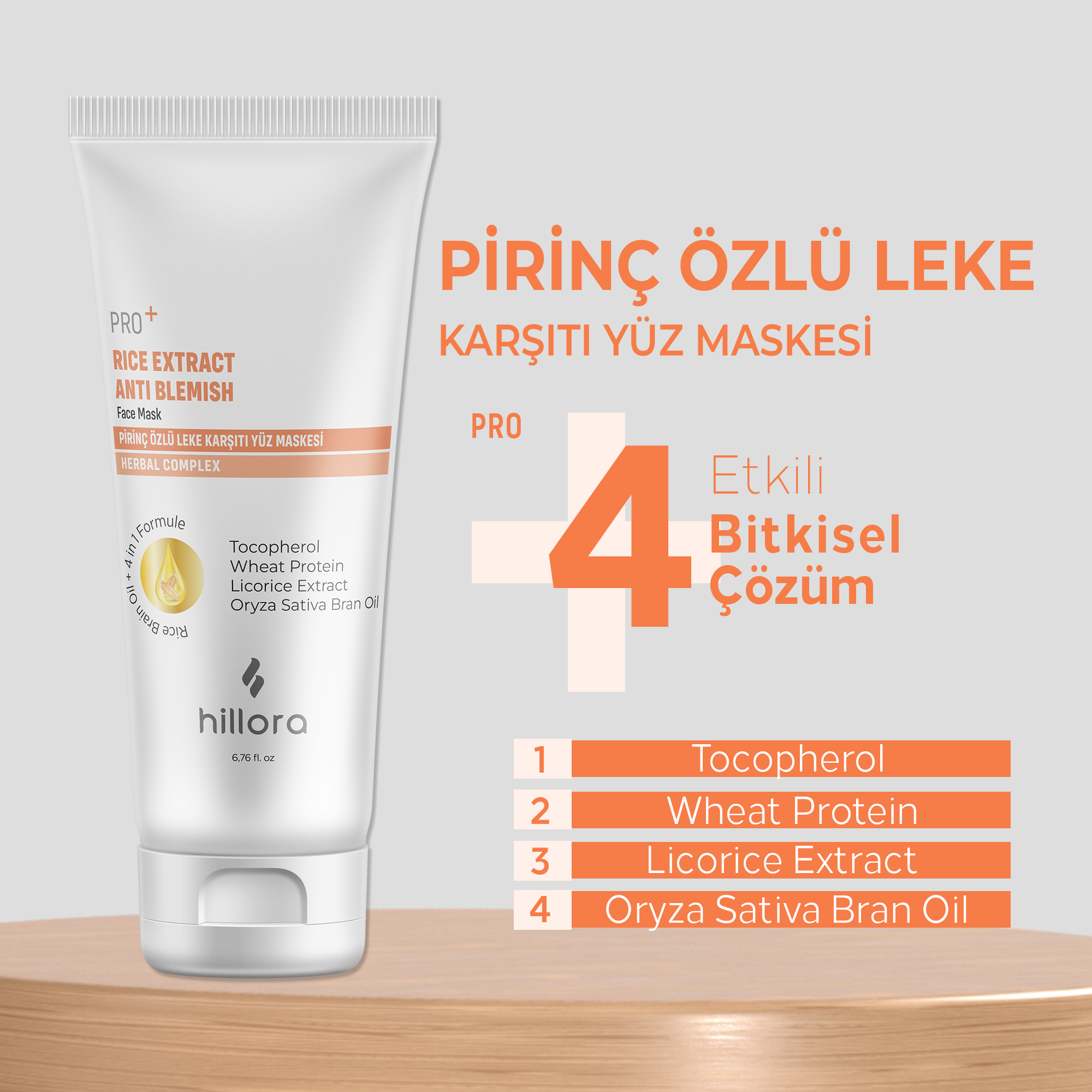 قناع العناية بالوجه هيلورا برو + أرز بخلاصة الأرز المضاد للشوائب - 200 مل