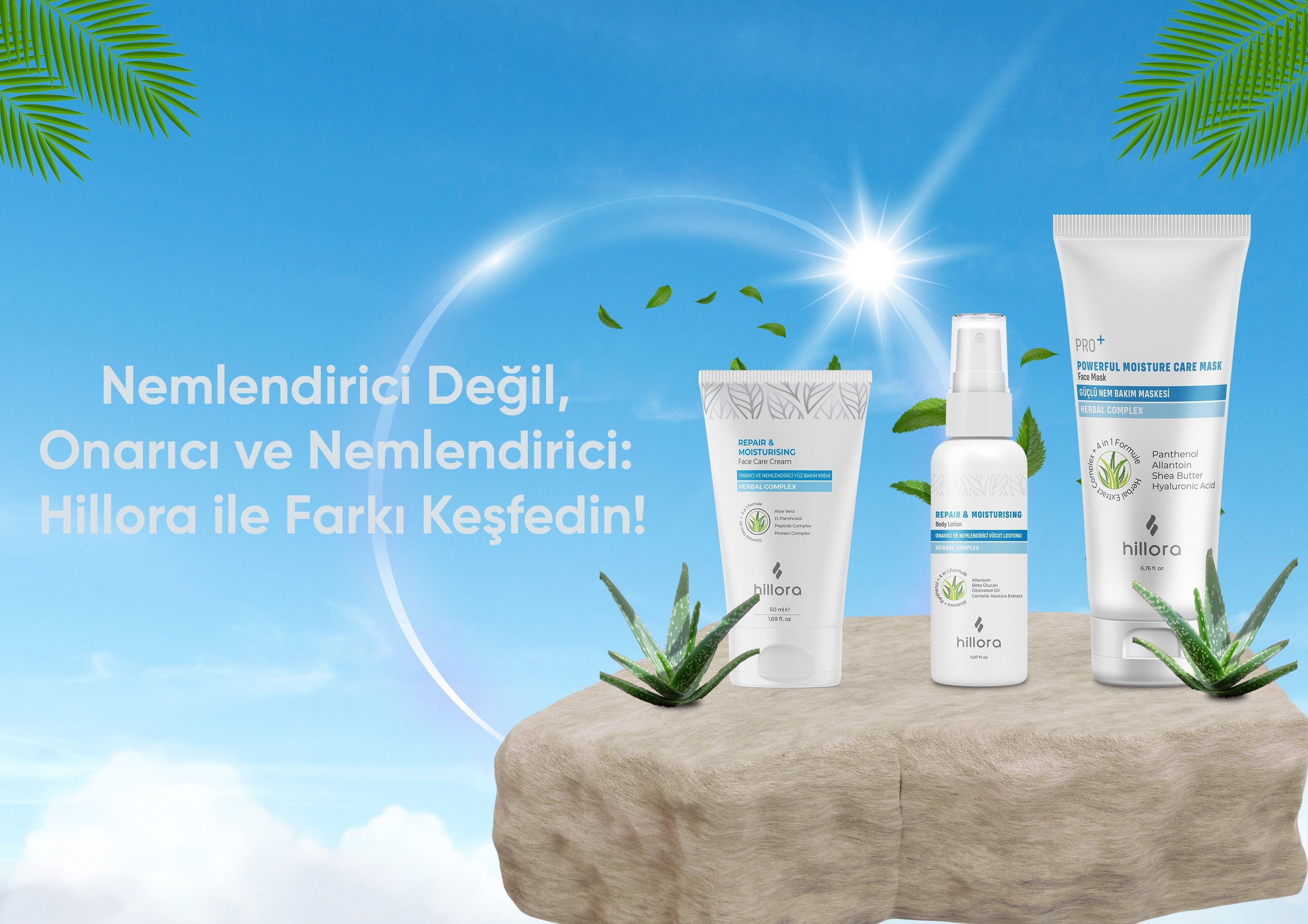 Bunları Biliyor muydunuz? Nemlendirici Değil, Onarıcı ve Nemlendirici Hillora Ürünleri ile Cildinizi Şımartın!