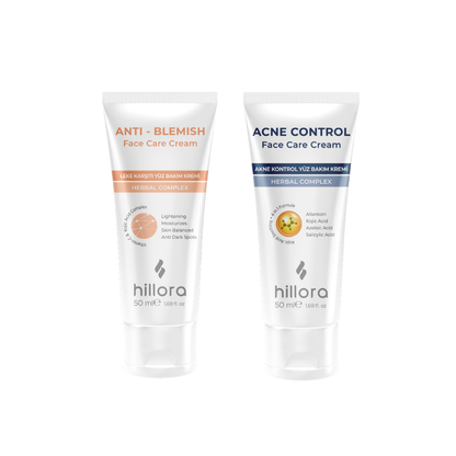Hillora Anti-Blemish Face Care Cream + Hillora Acne Control Face Care Cream Set