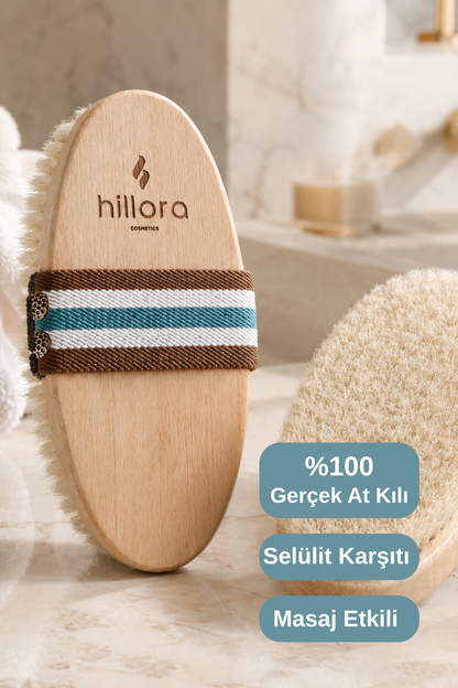 %100 Doğal At Kılı Selülit Fırçası