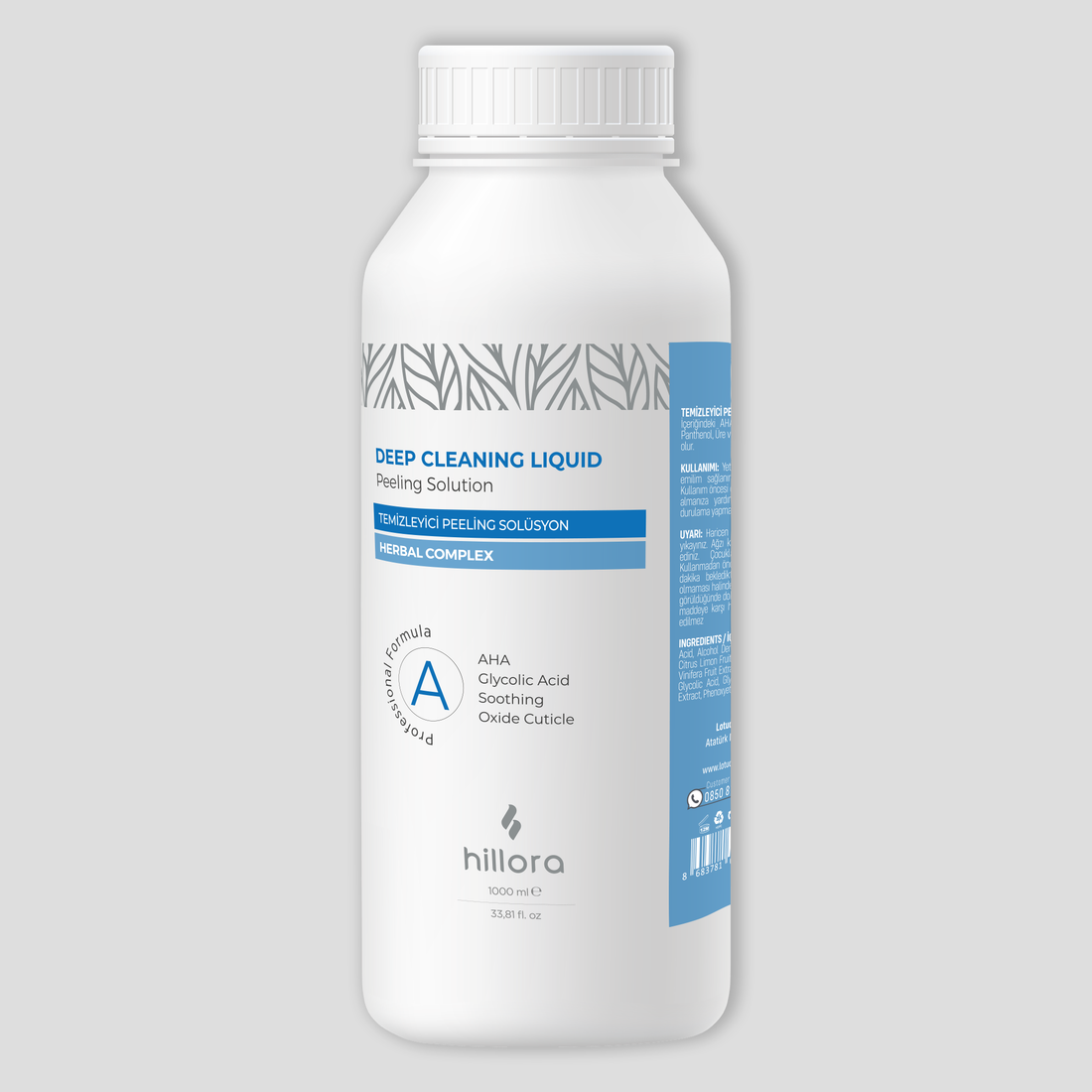 Hillora Hydrafacial AHA Etkili Temizleyici Peeling Solüsyon 1000ml