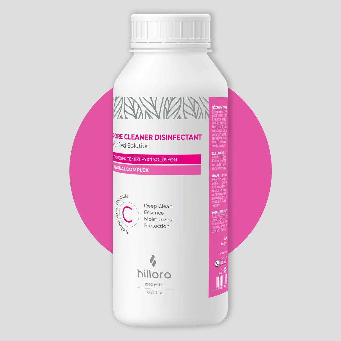Hillora Hydrafacial Gözenek Temizleyici Solüsyonu - C Solüsyon 1000ml