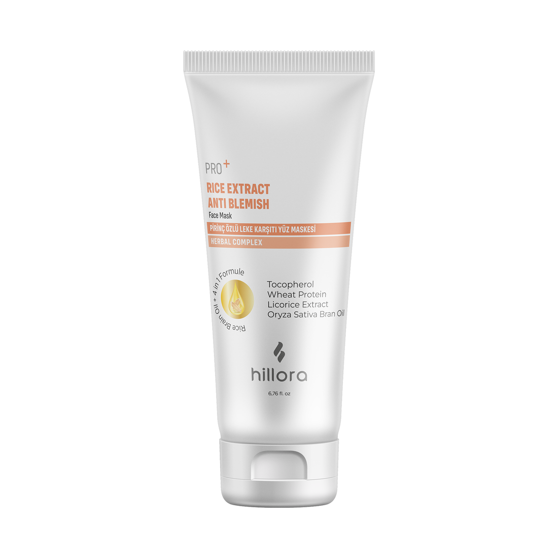Hillora Pro+ Pirinç Özlü Leke Karşıtı Yüz Bakım Maskesi – 200ml