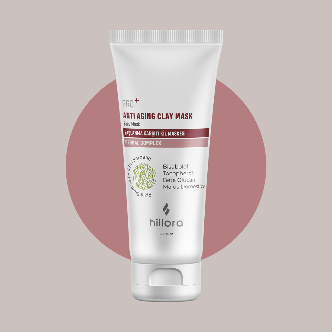 Hillora Pro+ Yaşlanma Karşıtı Kil Maskesi – 200ml